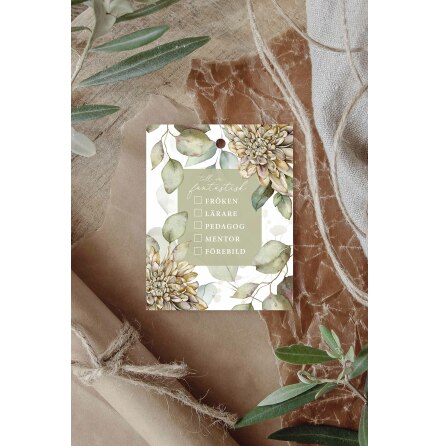 Majas G�vokort Till en fantastisk fr�ken, l�rare, pedagog, mentor, f�rebild