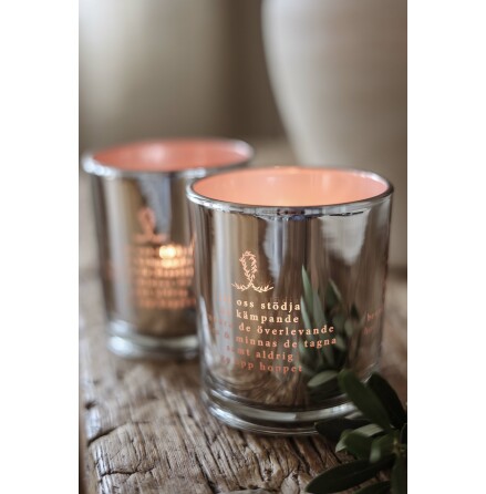 Majas Rosa Bandet Lykta SILVER - L�t oss st�dja de k�mpande.. 