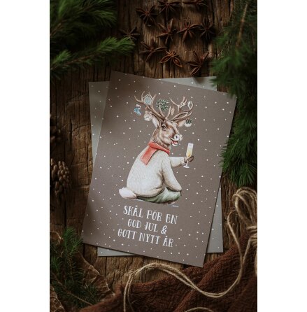 Majas Julkort Sk�l f�r en God Jul & Gott nytt �r!