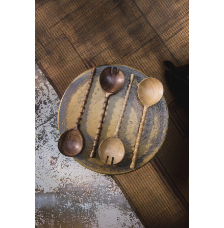 Zion Salladsbestick M�rkbrun