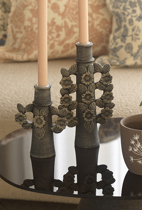 Lia Ljusstake Svart Liten