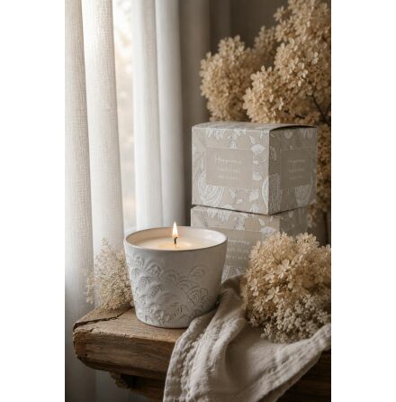 Majas Happiness keramiksk�l med doft av Fresh Linen